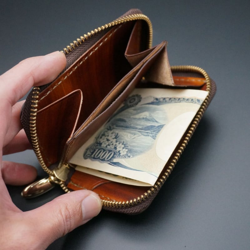 Naptime.ミニウォレット ブラウン naptime 財布 Naptime.ミニウォレット ブラウン