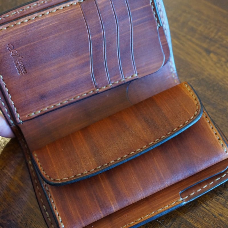 woodbrown ミドルウォレット | A LEATHER FACTORY