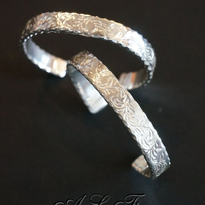 A,L,F silver 唐草バングル | A LEATHER FACTORY A,L,F silver 唐草バングル | A LEATHER FACTORY