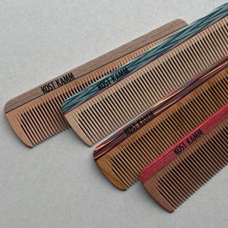 [KOSTKAMM]  Wood Pocket Comb / Narrow / 15b