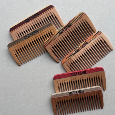 [KOSTKAMM]  Wooden Mini Pocket Comb /  19b