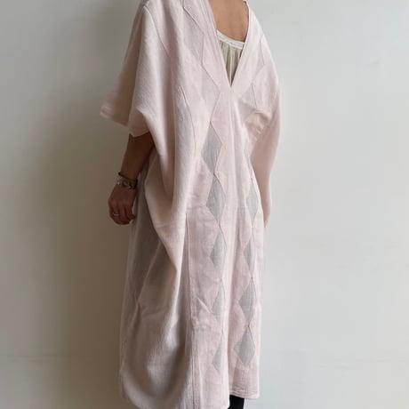 [ pips ] / plainly woven  cotton huipil /  Pink