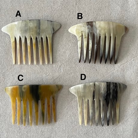 [kostkamm] Horn Decorative Comb  / 12x8 cm  / 9434