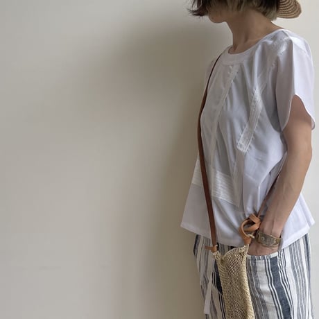 pips agave market bag / mini size /  natural / brown