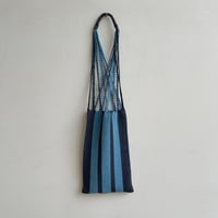[pips]  Cotton Handwoven Hammock bag / blue gray