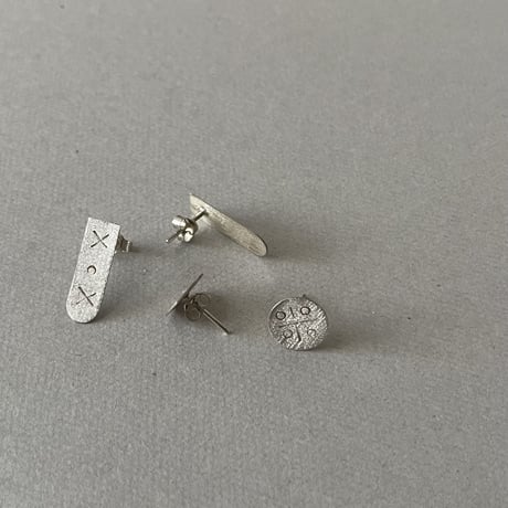 [ishi jewelry]  gonul collection / silver earrings