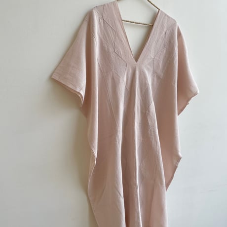 [ pips ] / plainly woven  cotton huipil /  Pink