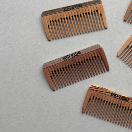[KOSTKAMM]  Wooden Mini Pocket Comb /  19b