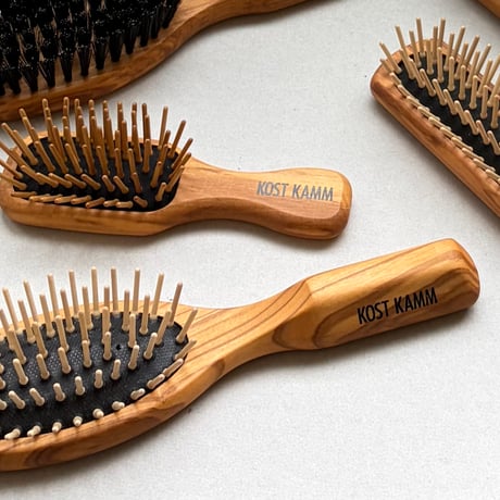 [KOSTKAMM]  Olive Wood Mini Hair Brush / 11.5cm / オリーブウッド  ミニブラシ / 4599