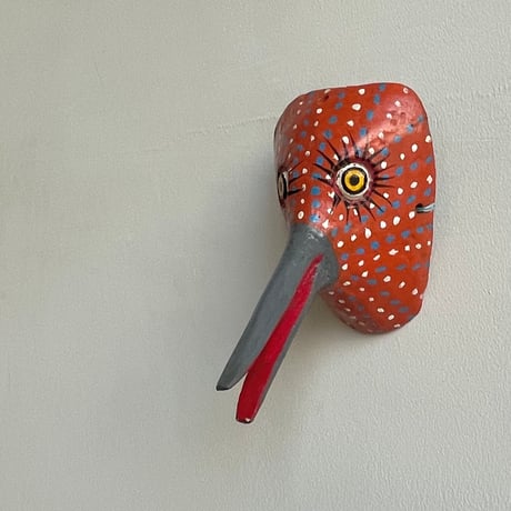 古い木彫りのお面 / Old Wood Bird Musk  Hidalgo  MEXICO