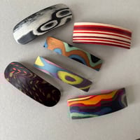 [KOSTKAMM] Natural Wood Hair Clip / Pattern / 10cm / 9521P