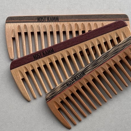 [KOSTKAMM]  Wooden Pocket comb / Ex Wide / 18b