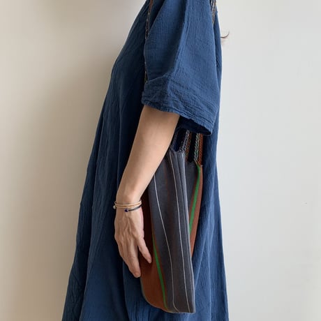 [pips]  Cotton Handwoven Hammock Bag  /  Charcoal gray
