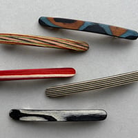 [KOSTKAMM]  Natural Wood Extra Slender shape hair clip  6cm  /  9525P