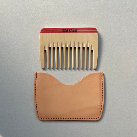 [KOSTKAMM]  Wooden Pocket Comb /  Ex wide 10b