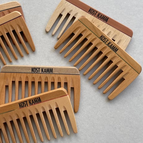 [KOSTKAMM]  Wooden Mini Pocket  Comb / Ex wide / 21