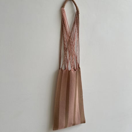 [pips]  Cotton Handwoven Hammock bag / pink