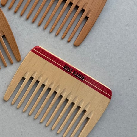 [KOSTKAMM]  Wooden Pocket Comb /  Ex wide 10b