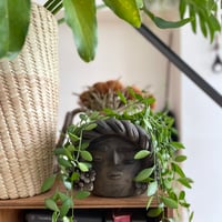 [Oaxaca Atzompa Pottery]  Frida Kahlo Face Planter / フリーダ カーロ フェイス プランター