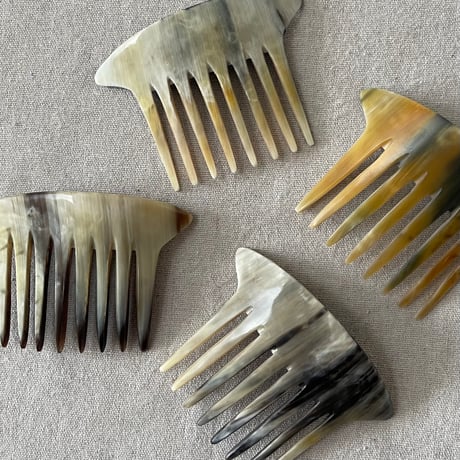 [kostkamm] Horn Decorative Comb  / 12x8 cm  / 9434