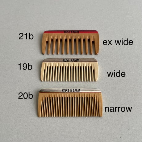 [KOSTKAMM]  Wooden Mini Pocket Comb / 20b