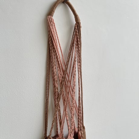 [pips]  Cotton Handwoven Hammock bag / pink
