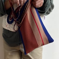 [pips]  Cotton Handwoven Hammock bag / navy blue