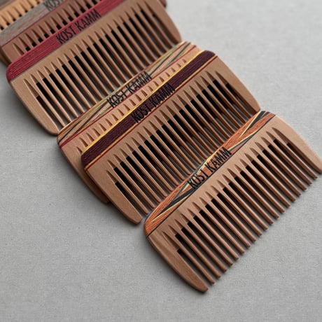 [KOSTKAMM]  Wooden Mini Pocket Comb /  19b