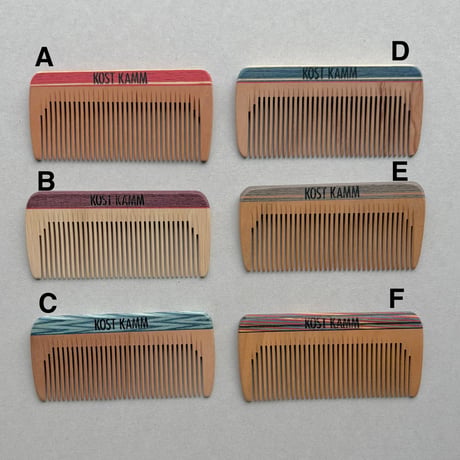 [KOSTKAMM]  Wooden Mini Pocket Comb / 20b