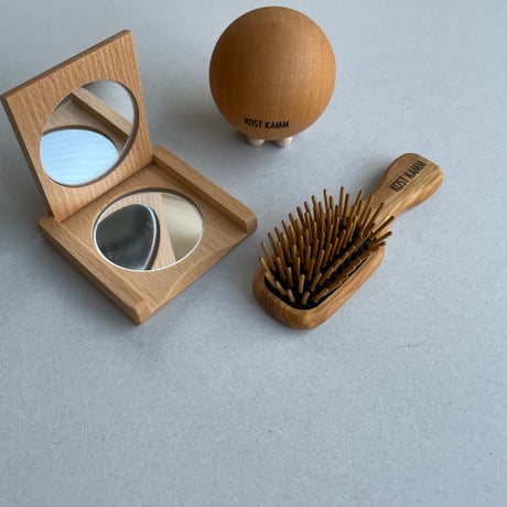 [KOSTKAMM]  Wooden Pocket Folding Mirror / 5501