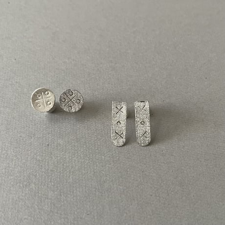 [ishi jewelry]  gonul collection / silver earrings