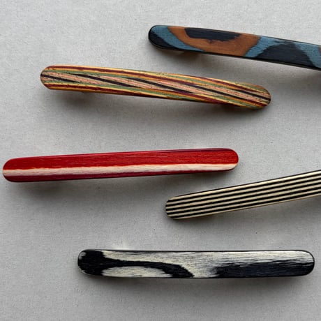 [KOSTKAMM]  Natural Wood Extra Slender shape hair clip  6cm  /  9525P