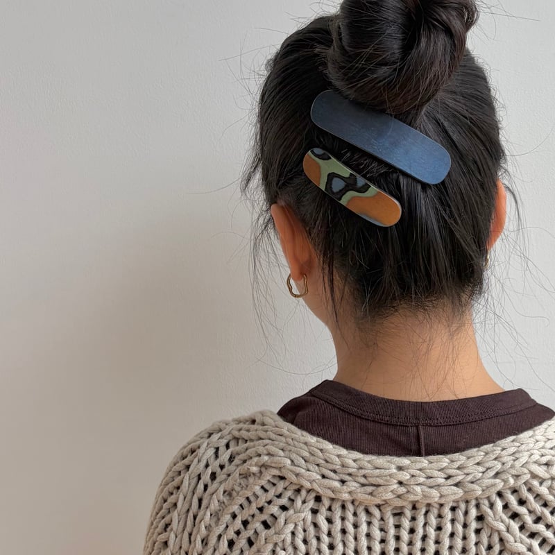 KOSTKAMM] Natural Wood Hair Clip 8cm /9523 | Q