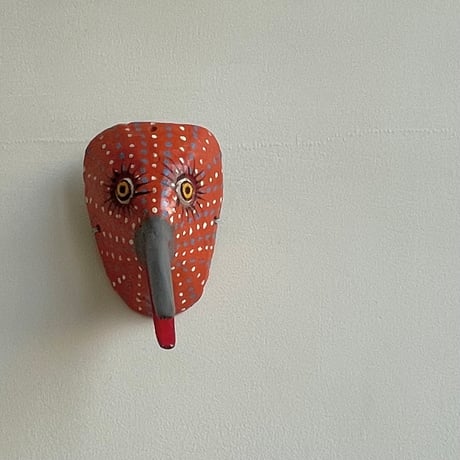 古い木彫りのお面 / Old Wood Bird Musk  Hidalgo  MEXICO