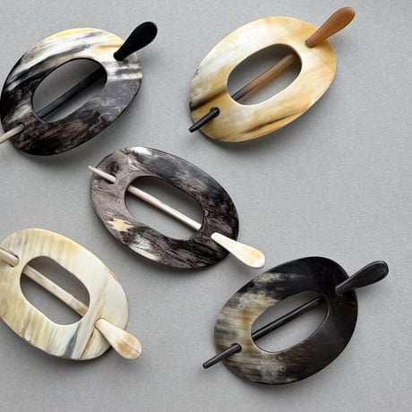 [KOSTKAMM]  Horn Hair Clip with Stick / 9436
