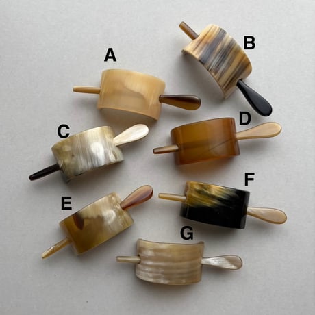 [KOSTKAMM]  Horn Hair Clip with Stick / 9437