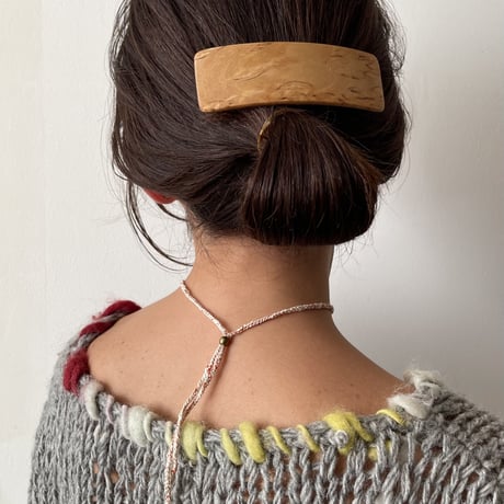 [KOSTKAMM] Natural Wood Hair Clip 10cm/9501