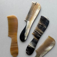[KOSTKAMM]  Horn Comb with Handle / Wide / 17.5cm / 60H