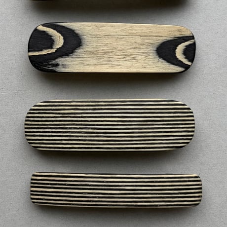 [KOSTKAMM] Natural Wood Hair Clip /  pattern /6cm /9524P