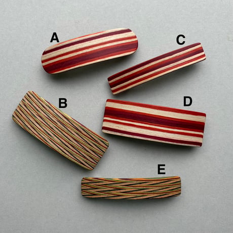 [KOSTKAMM] Natural Wood Hair Clip /  Pattern/ 8cm /9523p