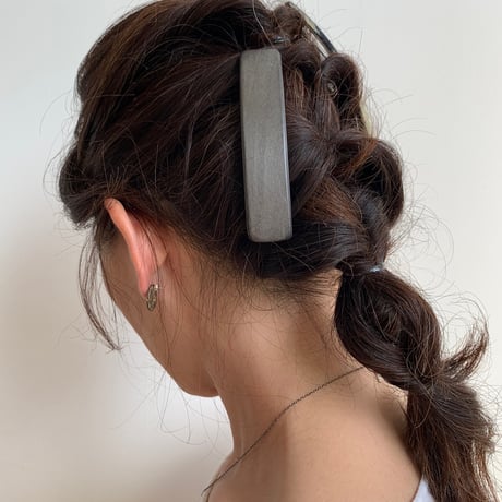 [KOSTKAMM] Natural Wood Hair Clip / Pattern / 10cm / 9521P