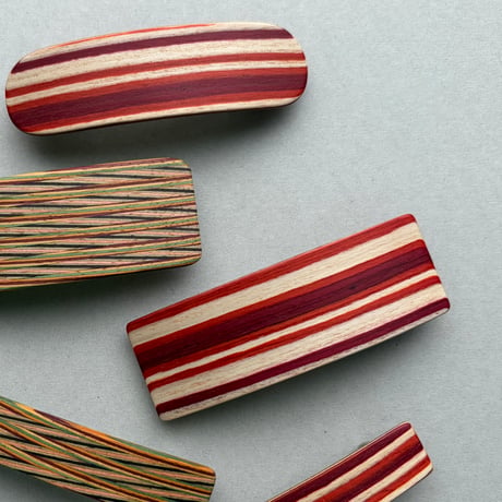 [KOSTKAMM] Natural Wood Hair Clip /  Pattern/ 8cm /9523p