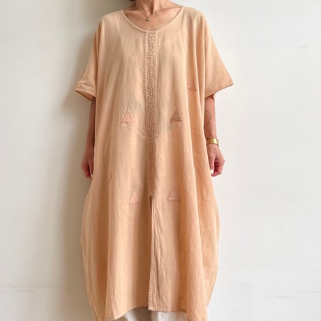 [ pips ] / plainly  woven cotton  yalalag hupil round neck