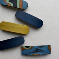 [KOSTKAMM] Natural Wood Hair Clip /  Pattern/ 6cm /  9524P