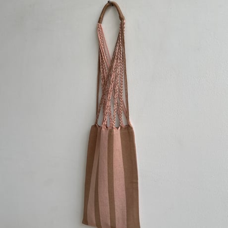 [pips]  Cotton Handwoven Hammock bag / pink