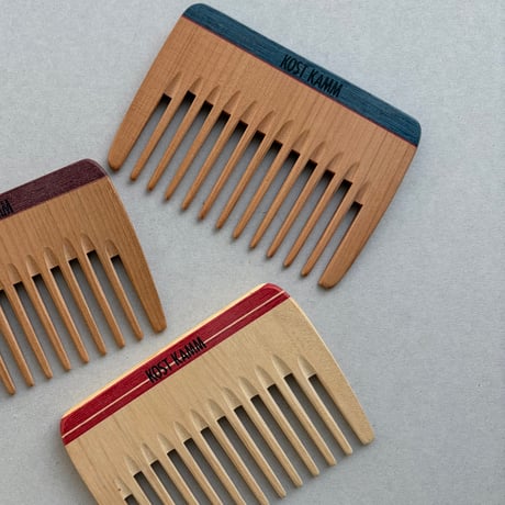 [KOSTKAMM]  Wooden Pocket Comb /  Ex wide 10b