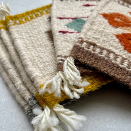 [ARTE ZAPOTECO] Wool Coaster / 12cm x 12cm