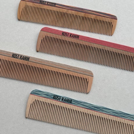 [KOSTKAMM]  Wood Pocket Comb / Narrow / 15b