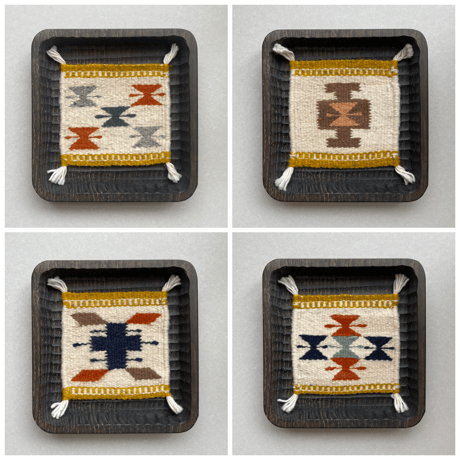 [ARTE ZAPOTECO] Wool Coaster / 12cm x 12cm