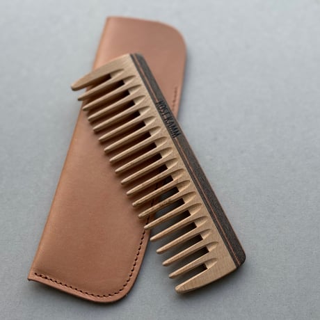 [KOSTKAMM]  Wooden Pocket comb / Ex Wide / 18b